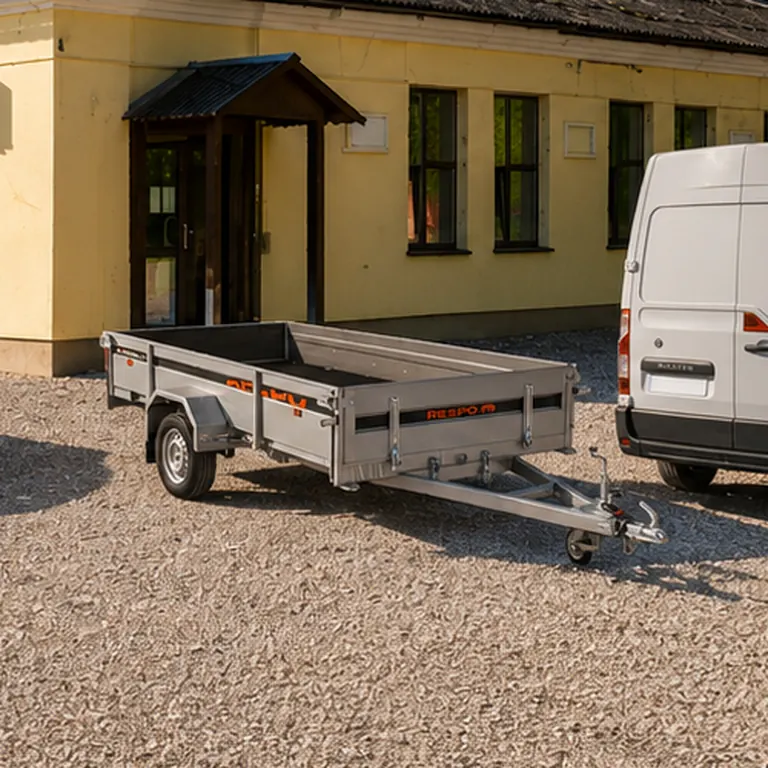 Priekabų nuoma Alytuje – Respo priekaba Daugų g. 6 kieme